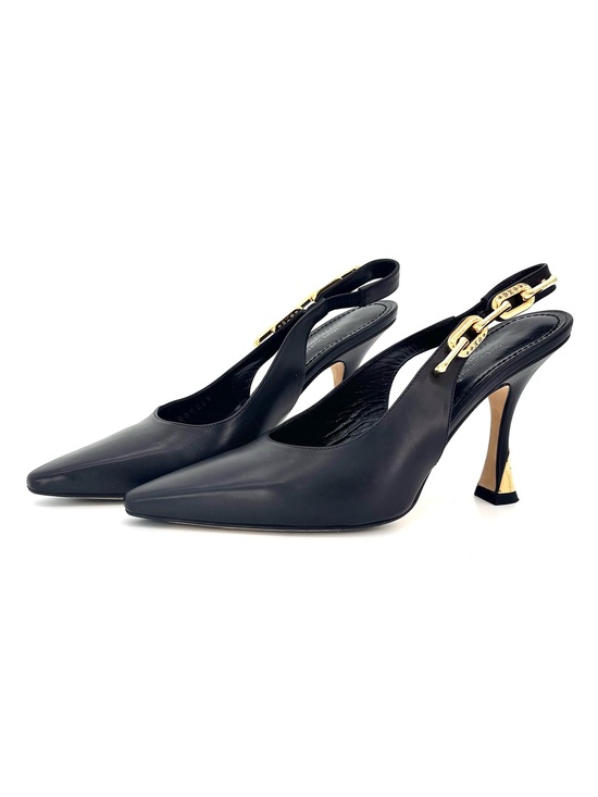 Louis Vuitton Shoes - Louis Vuitton Sparkle Slingback Chain Monogram Pointed Toe Pumps 37